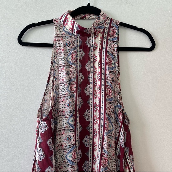 Free people mystic wonder Bohemian slip swing Dress with Pattern open back - Picture 6 of 8